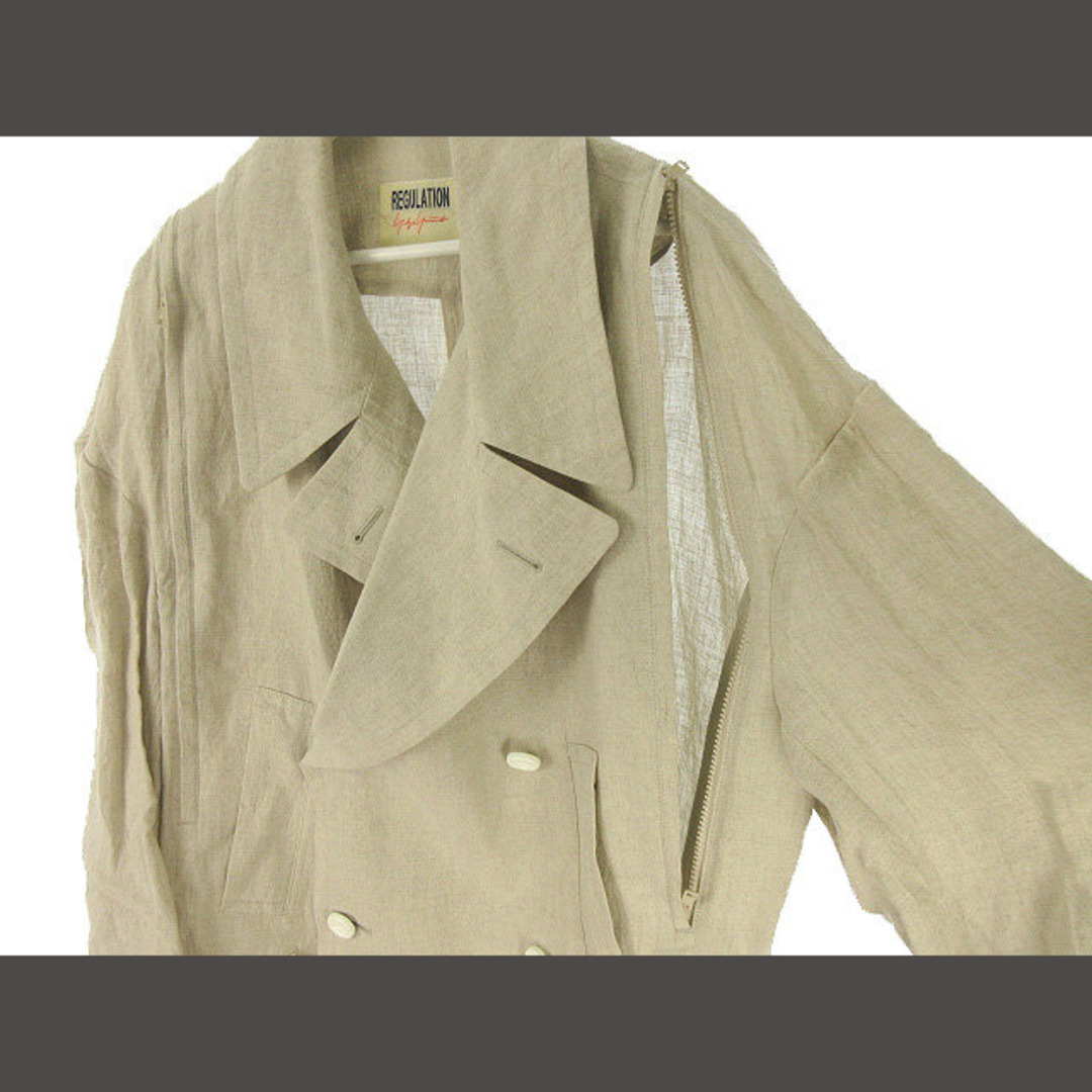 ワイズ リネン ベルトトレンチ コート y's linen trenchcoat