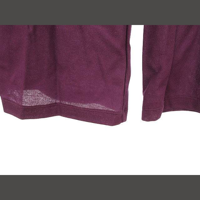 Sybilla(シビラ)のシビラ SYBILLA コットン フレア ワイド パンツ M パープル 紫 ボト レディースのパンツ(その他)の商品写真