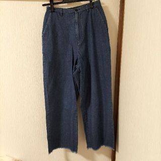 フリークスストア(FREAK'S STORE)のフリークスストア　デニム ワイドパンツ　Sサイズ　レディース(カジュアルパンツ)