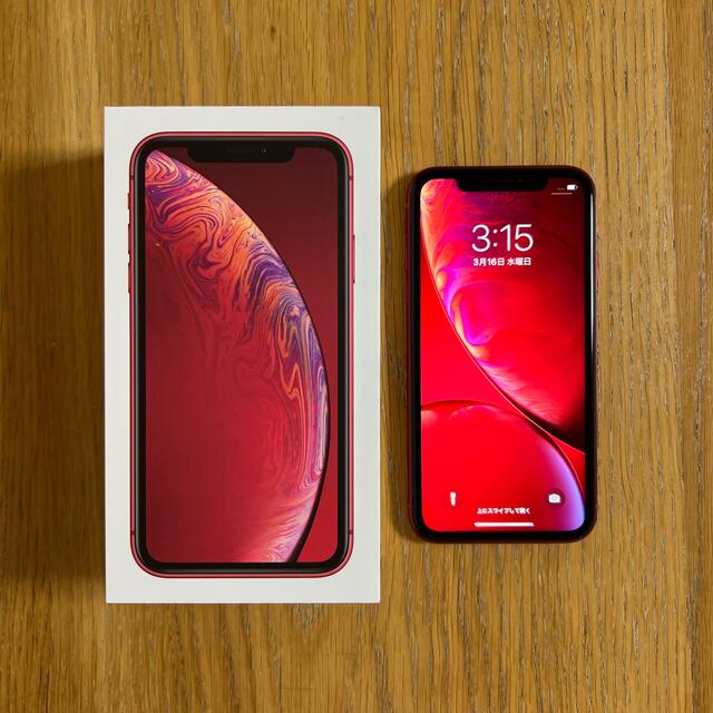 Apple iPhone XR 64GB レッド SIMフリー バッテリー92%