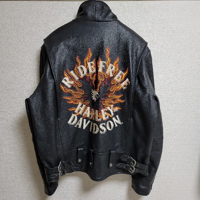高い品質 HARLEY DAVIDSON ハーレーダビットソン 革ジャケット M L