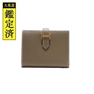 エルメス(HERMES)のエルメス  ベアンコンパクト　　エトゥ―プ　ゴールド金具【472】TK(財布)