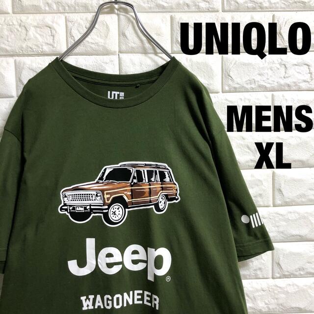 UNIQLO - ユニクロ ジープ 半袖Tシャツ カーキ 綿100% メンズXLサイズの通販 by 古着＊smile＊フォロー割実施中