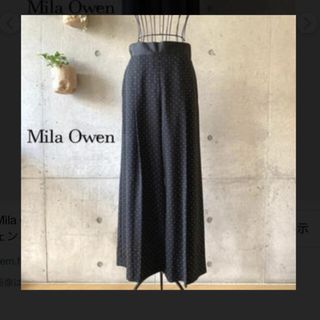 ミラオーウェン(Mila Owen)の刺繍風プリントワイドパンツ　ミラオーウェン(カジュアルパンツ)