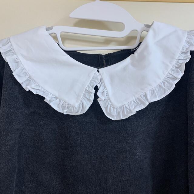 ZARA - ZARA フリルカラー付きデニムトップスの通販 by momomo's ZARA - ZARA フリルカラー付きデニムトップスの通販 by momomo's