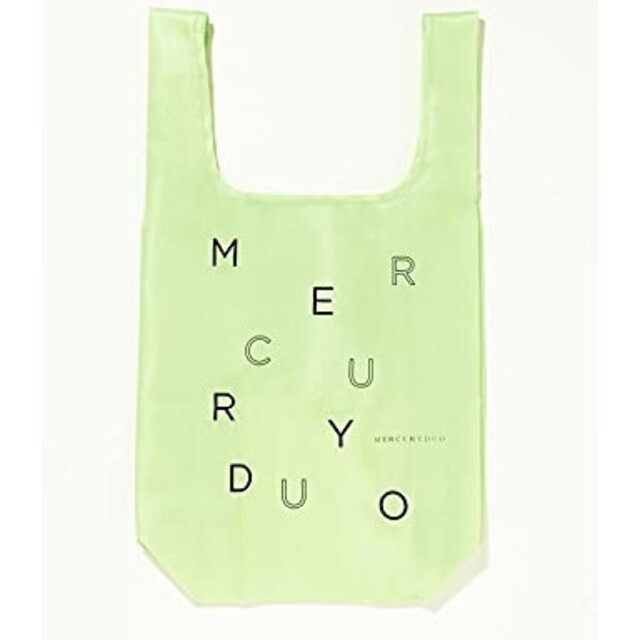 MERCURYDUO(マーキュリーデュオ)のMORE 付録 MERCURY DUO ライムグリーン エコバッグ レディースのバッグ(エコバッグ)の商品写真