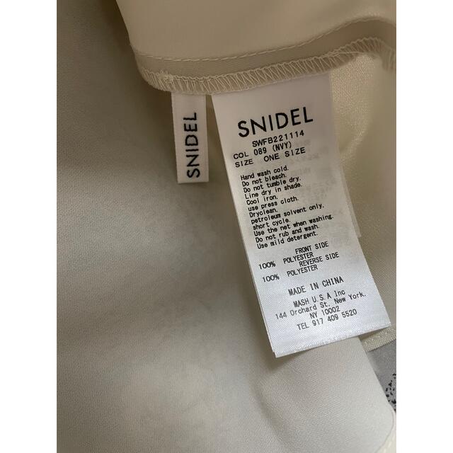 SNIDEL(スナイデル)の美品⭐️スナイデル　オーガンシースルーブラウス　NVY レディースのトップス(シャツ/ブラウス(長袖/七分))の商品写真