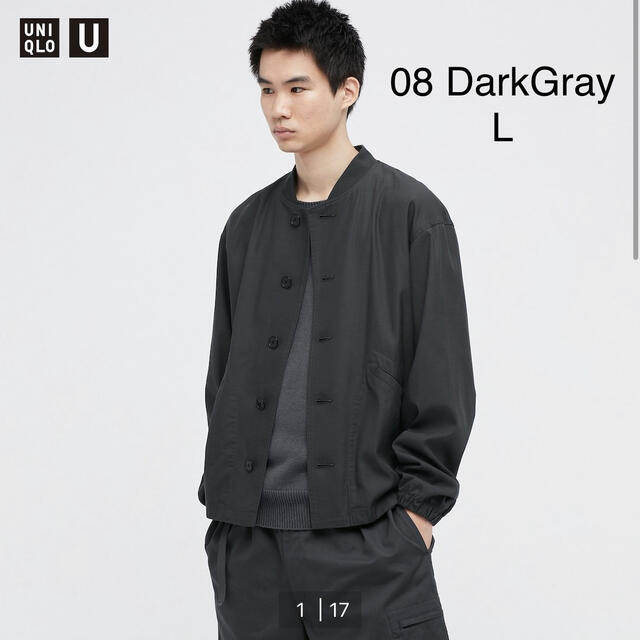 【今期・未使用】リブブルゾン　Dark Gray L