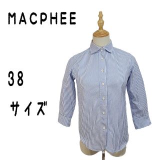 マカフィー(MACPHEE)のMACPHEE マカフィー 38 M シャツ ブラウス ストライプ 長袖(シャツ/ブラウス(長袖/七分))