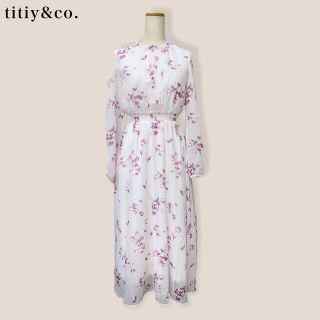 ティティアンドコー(titty&co)の【titty & co.】花柄ロングワンピース　2555→2300(ロングワンピース/マキシワンピース)