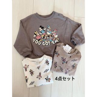 フタフタ(futafuta)のfutafuta フタフタ　ディズニー　レトロミッキー　レトミ　子供服　新品(Tシャツ/カットソー)