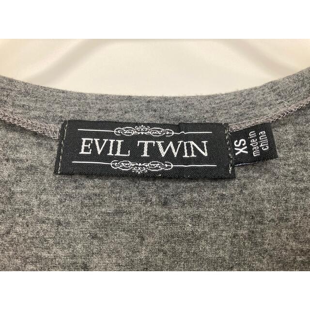 ANOTHER EDITION(アナザーエディション)のEVIL TWIN Tシャツワンピース ロング マキシワンピ グレー レディースのワンピース(ロングワンピース/マキシワンピース)の商品写真