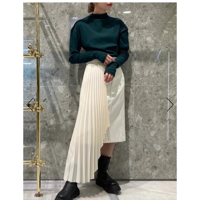 ルシェルブルー Asymmetric Pleated Mini Skirt 今季 3