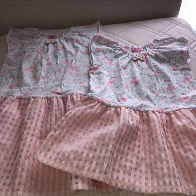 mikihouse(ミキハウス)の★専用★ ミキハウスワンピース、ベスト110.90 4着セット キッズ/ベビー/マタニティのキッズ服女の子用(90cm~)(ワンピース)の商品写真