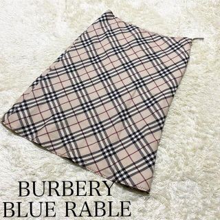 バーバリーブルーレーベル(BURBERRY BLUE LABEL)の【訳あり】バーバリーブルーレーベル スカート ノバチェック ウール 膝丈 38(ひざ丈スカート)