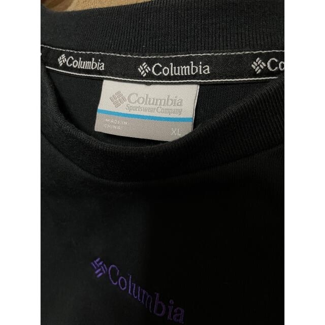 Columbia(コロンビア)のColumbia★袖ロゴ×ワッペン★長袖Tシャツ★ロンT★ブラック メンズのトップス(Tシャツ/カットソー(七分/長袖))の商品写真