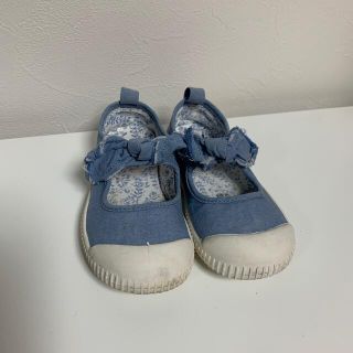 エイチアンドエム(H&M)の子供　キッズ　靴　ブルー(スニーカー)