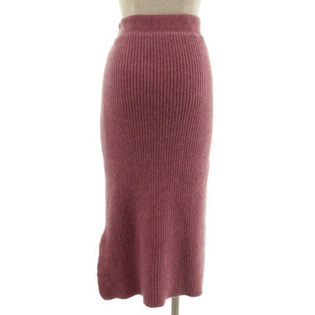 COCO DEAL(ココディール)のココディール COCO DEAL スカート ニット ロング アンゴラ混 ピンク系 レディースのスカート(ロングスカート)の商品写真