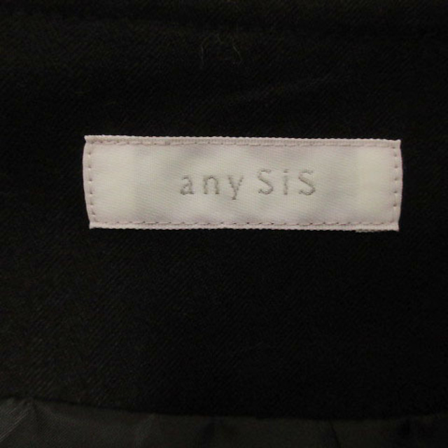 anySiS(エニィスィス)のエニィスィス エニシス anySiS スカート ひざ丈 ウール混 ブラック 黒 レディースのスカート(ひざ丈スカート)の商品写真