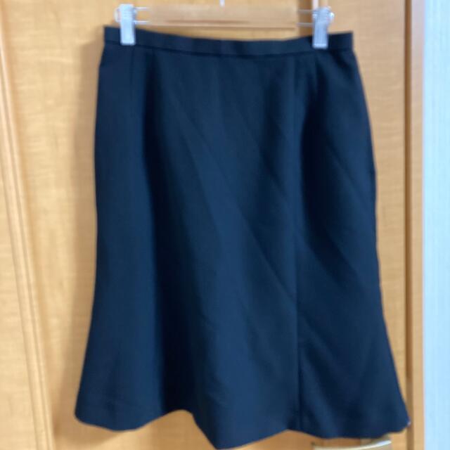 事務服　スカートのみ　黒　 レディースのスカート(ひざ丈スカート)の商品写真