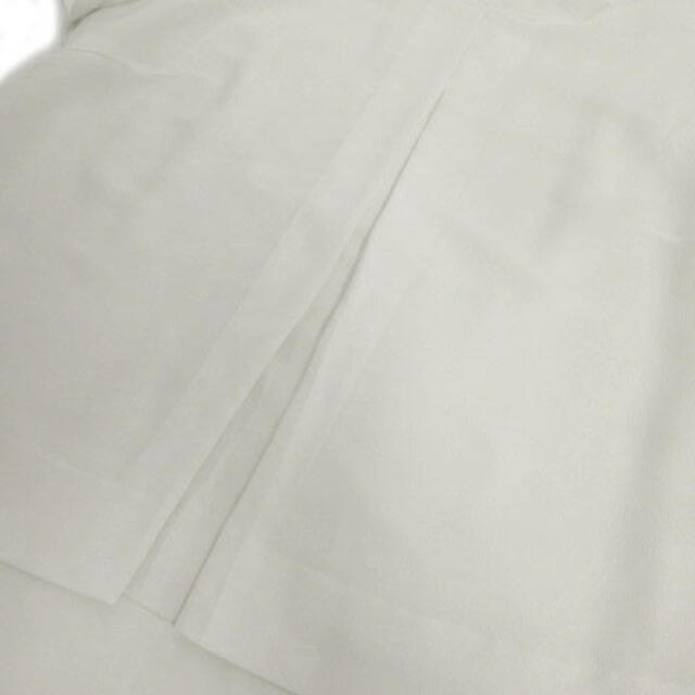 INDIVI(インディヴィ)のインディヴィ INDIVI カットソー 半袖 切替え レイヤード 日本製 ホワイ レディースのトップス(カットソー(半袖/袖なし))の商品写真