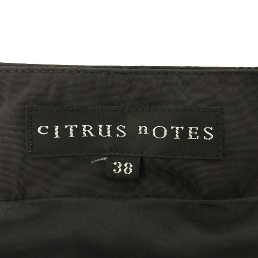 CITRUS NOTES(シトラスノーツ)のシトラスノーツ CITRUS nOTES スカート ひざ丈 フレアー ブラック レディースのスカート(ひざ丈スカート)の商品写真