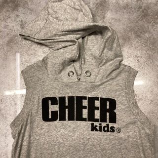 チアー(CHEER)のキッズ　フード付きワンピース(ワンピース)