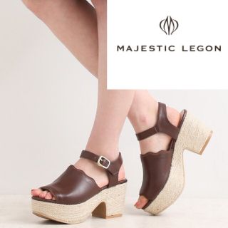 マジェスティックレゴン(MAJESTIC LEGON)のMAJESTIC LEGON マジェスティックレゴン スカラップジュウトサンダル(サンダル)