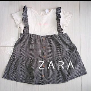 ザラ(ZARA)のザラキッズ　110　ギンガムチェック　ワンピース(ワンピース)