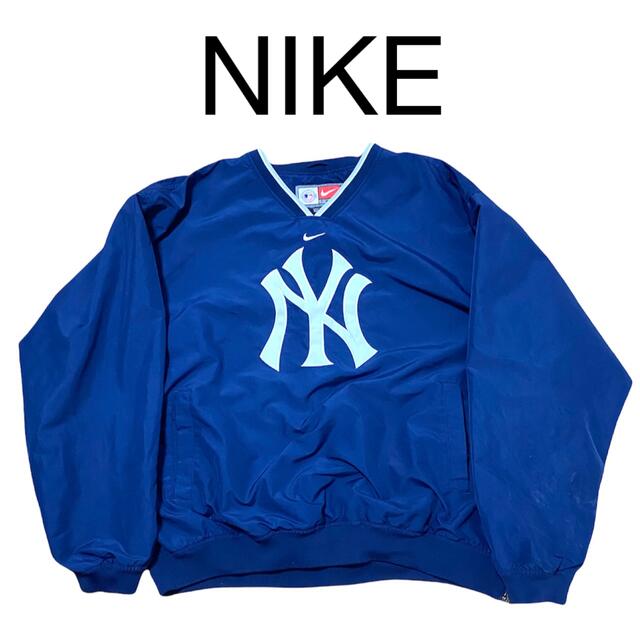 希少！！nike x yankees ナイロンプルオーバー(XL)