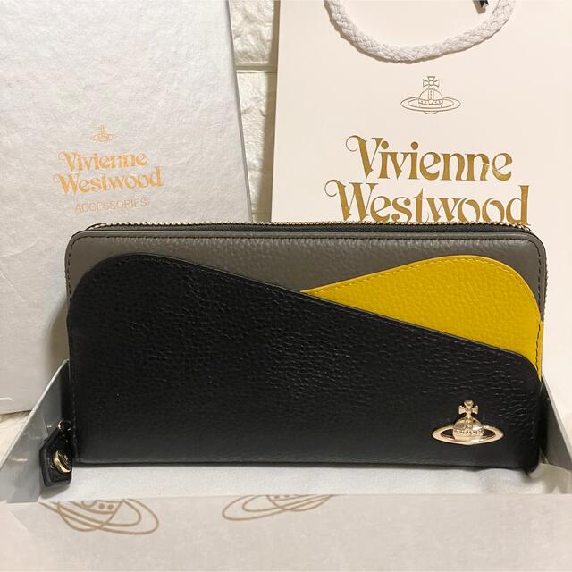 Vivienne Westwood(ヴィヴィアンウエストウッド)の激レア！【新品】ヴィヴィアンウエストウッド ダブルフラップ 長財布ファスナー レディースのファッション小物(財布)の商品写真