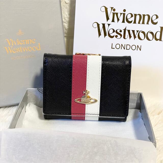 Vivienne Westwood(ヴィヴィアンウエストウッド)の激レア！【新品】ヴィヴィアンウエストウッド三つ折り財布トリコロールカラー　 レディースのファッション小物(財布)の商品写真