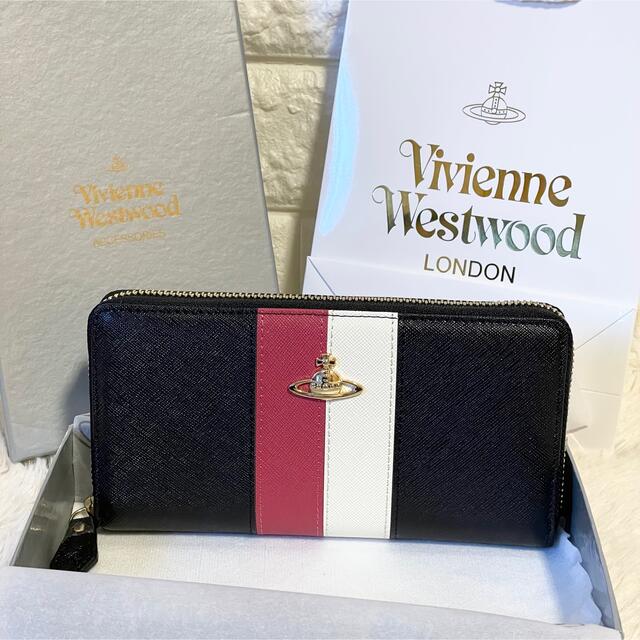 Vivienne Westwood(ヴィヴィアンウエストウッド)の激レア！【新品】 長財布ヴィヴィアンウエストウッドストライプ レディースのファッション小物(財布)の商品写真