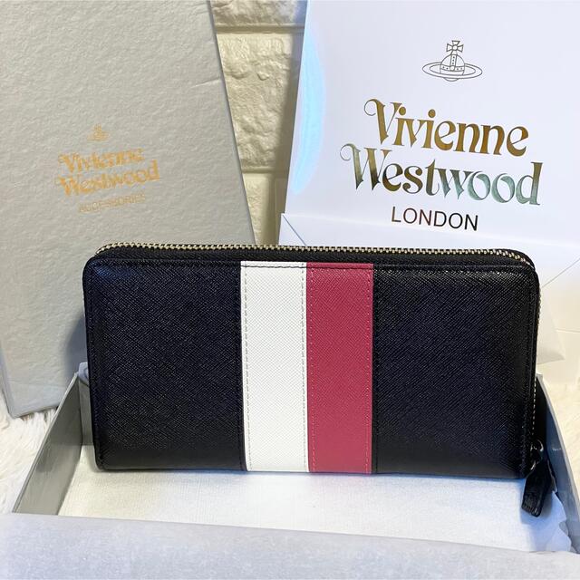 Vivienne Westwood(ヴィヴィアンウエストウッド)の激レア！【新品】 長財布ヴィヴィアンウエストウッドストライプ レディースのファッション小物(財布)の商品写真