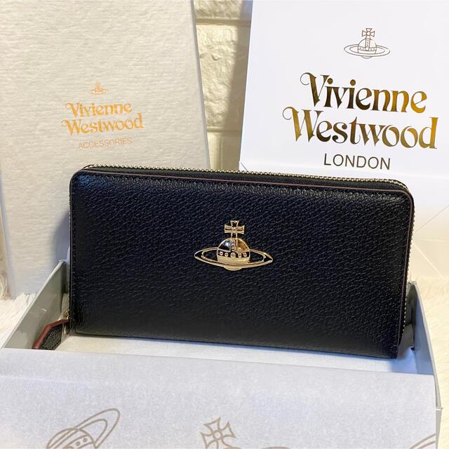 Vivienne Westwood(ヴィヴィアンウエストウッド)の大人気！【新品】ヴィヴィアンウエストウッド　長財布　ビッグオーブ レディースのファッション小物(財布)の商品写真