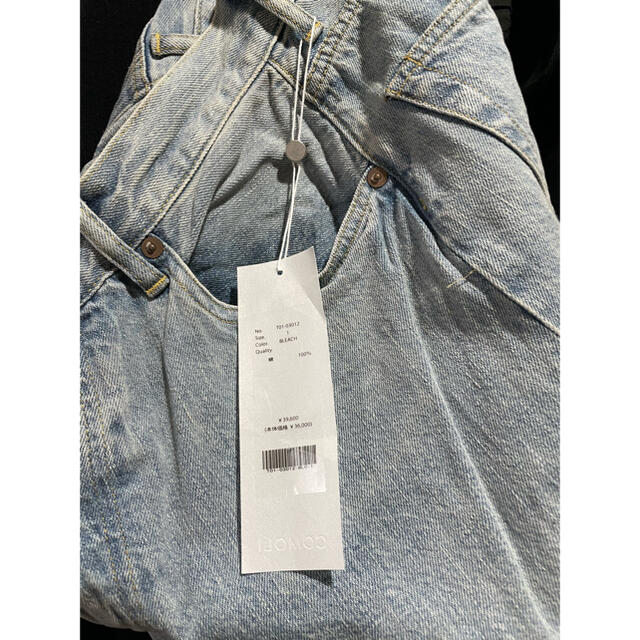 comoli 5p denim bleach size1 21ss