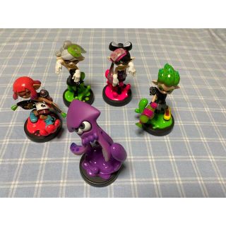 ニンテンドウ(任天堂)の中古品:スプラトゥーンamibo5点セット(ゲームキャラクター)