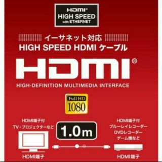 送料込■高品質HDMIケーブル 1M(テレビ)