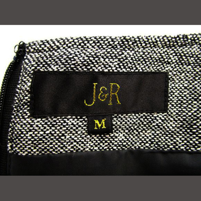 J&R(ジェイアンドアール)のジェイ&アール J&R スカート ひざ丈 ウール混 グレー M フレアー ラメ入 レディースのスカート(ひざ丈スカート)の商品写真
