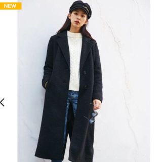 マウジー(moussy)の今期 moussy ウールブレンドシングルコート(ロングコート)