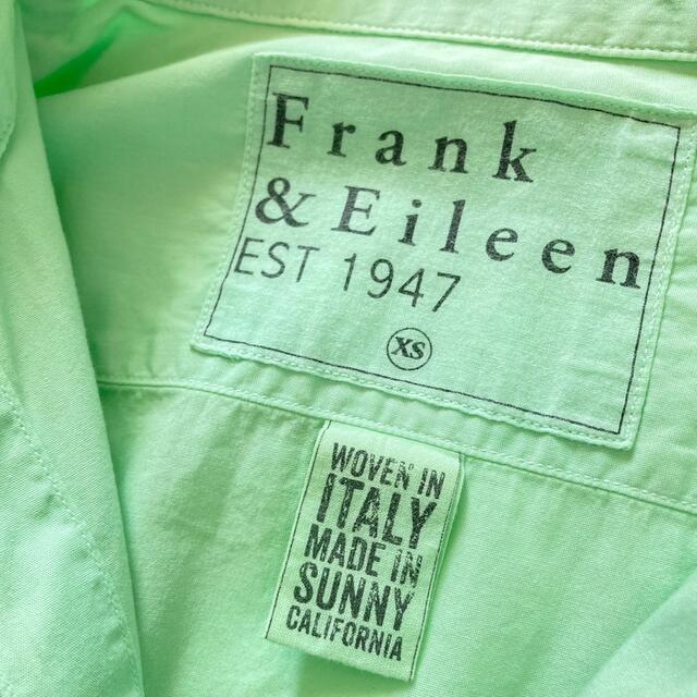 Frank&Eileen(フランクアンドアイリーン)のhirari様♡フランクアンドアイリーン ゆったりコットンシャツ グリーン 春色 レディースのトップス(シャツ/ブラウス(長袖/七分))の商品写真