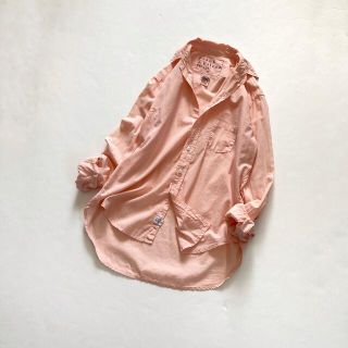 フランクアンドアイリーン(Frank&Eileen)の美品✨フランクアンドアイリーン ゆったりコットンシャツ サーモンピンク 春色(シャツ/ブラウス(長袖/七分))