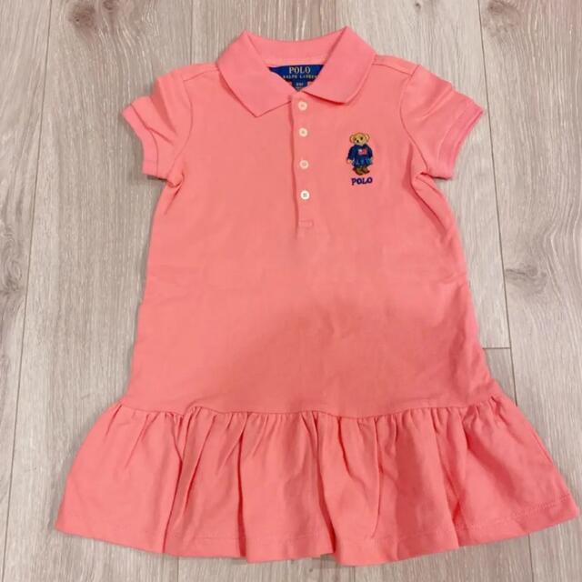 POLO RALPH LAUREN(ポロラルフローレン)のポロラルフローレン　ポロベア　ワンピース　100 キッズ/ベビー/マタニティのキッズ服女の子用(90cm~)(ワンピース)の商品写真