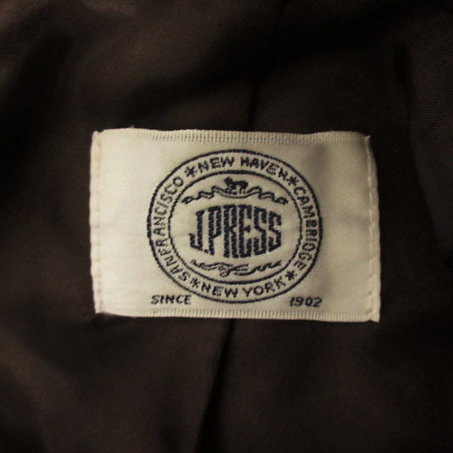 J.PRESS(ジェイプレス)のジェイプレス J.PRESS スカート ひざ丈 ラップ ストレッチ ブラウン 茶 レディースのスカート(ひざ丈スカート)の商品写真