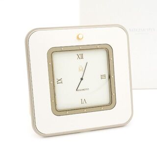 ミキモト(MIKIMOTO)の《美品》MIKIMOTO International 置き時計 真珠 シンプル(置時計)
