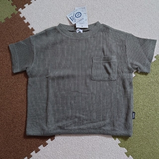 シマムラ(しまむら)のワッフル 半袖 Tシャツ カーキ(Tシャツ/カットソー)