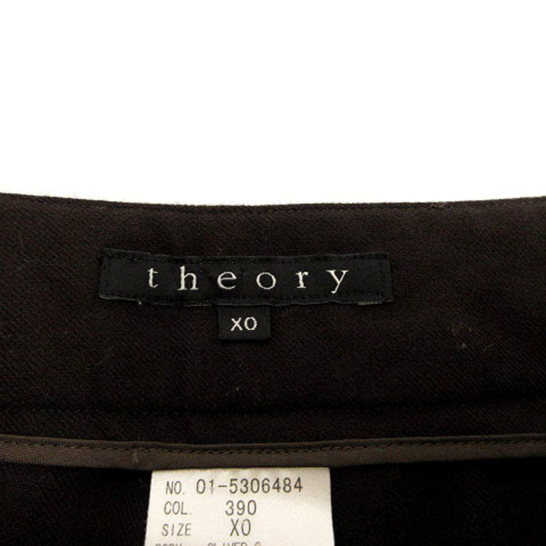 theory(セオリー)のセオリー theory パンツ ハーフパンツ ウール混 ストレッチ ブラウン系 レディースのパンツ(その他)の商品写真