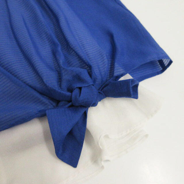 UNTITLED(アンタイトル)のアンタイトル UNTITLED カットソー 半袖 切替 裾レイヤード 日本製 ボ レディースのトップス(カットソー(半袖/袖なし))の商品写真