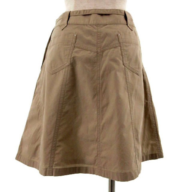 COMME CA ISM(コムサイズム)のコムサイズム COMME CA ISM スカート ひざ丈 リボンベルト コットン レディースのスカート(ひざ丈スカート)の商品写真