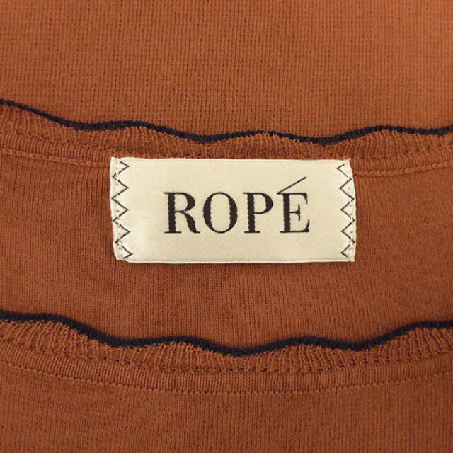 ROPE’(ロペ)のロペ ROPE カットソー ノースリーブ ブラウン 茶 38 レディースのトップス(カットソー(半袖/袖なし))の商品写真